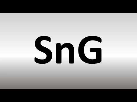 How to Pronounce SnG