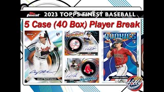 CASE #5 - 2023 Topps FINEST 5 Case (40 Box) PLAYER Break eBay 08/19/23