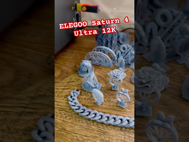 Vídeo relacionado con Antinsky Resina moldeable para joyería para DLP LCD Curado UV Resina de 405 nm Impresora 3D Alta cera 75% Fácil de imprimir Usar y quemar Alta resolución Fabricación de joyas Púrpura 500G