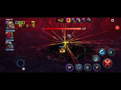 Marvel Future Fight - Knull stage 19, Moonstone rotation.