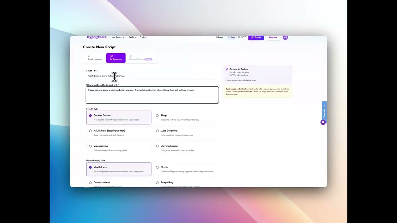 How to Create Your Hypnosis Session