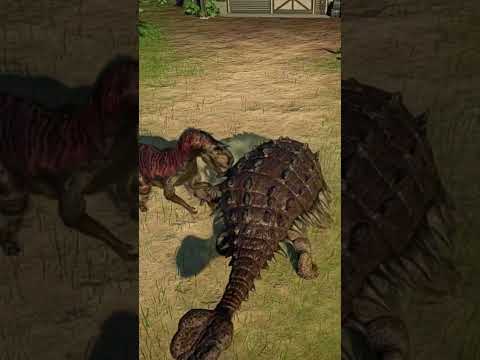 CARNORAPTOR VS ANKYLOSAURUS - Jurassic World Evolution 2 (mod)