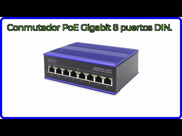 Vídeo relacionado con DIGITUS Conmutador de Red Gigabit Ethernet - 10 Pulgadas - 8 Puertos - No gestionado - Backplane 16 Gbps - Auto MDI/MDI-X - Negro