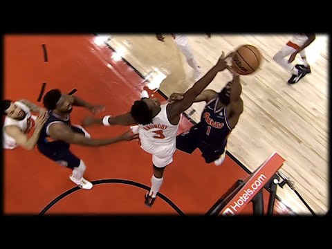 OG Anunoby SWATS James Harden - Raptors vs 76ers | Round 1 Game 3 - 2022 NBA Playoffs