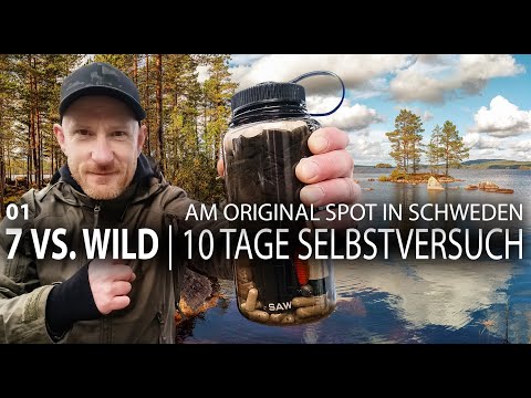 01 Flasche, Aussetzung & erstes Shelter 🟤 7 vs. Wild - 10 Tage Selbstversuch in Schweden