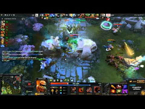 LGD vs CIS  TI4 Chinese Qual Winner Final Game 1 Top High Ground Hold