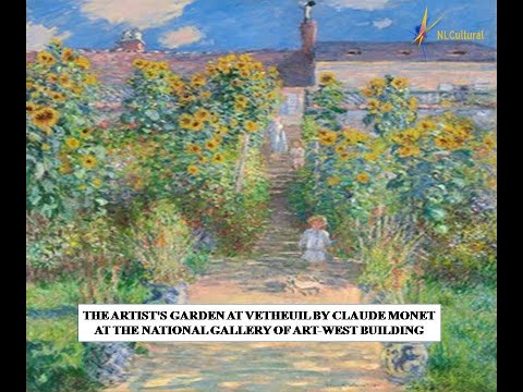 The Artist's Garden at Vétheuil by Claude Monet at the National Gallery of Art West Building