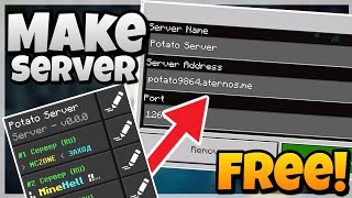 How to Make Your OWN MINECRAFT SERVER! [FREE!] - Get Your Minecraft Server in MCPE! (Bedrock)