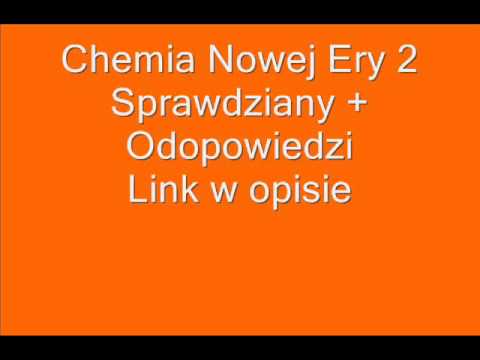 Chemia Nowej Ery 2 sprawdziany z odpowiedziami