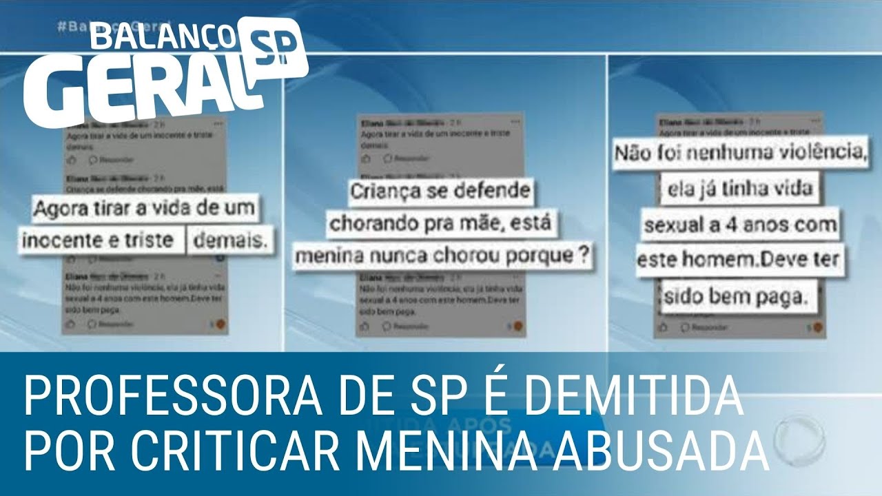Professora de SP é demitida após criticar aborto de menina abusada pelo tio