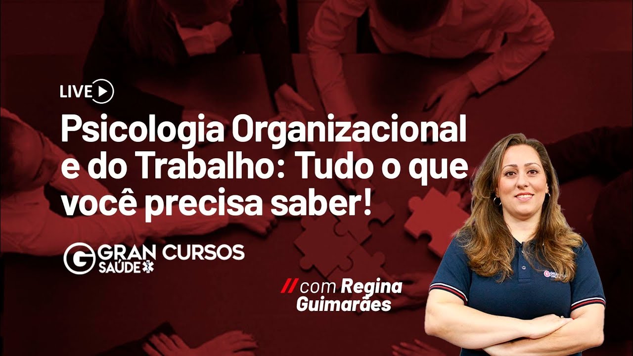 Watch Now Psicologia Organizacional e do Trabalho: Tudo o que você precisa saber! - Com Regina Guimarães Psicologia Organizacional e do Trabalho: Tudo o que você precisa saber! - Com Regina Guimarães