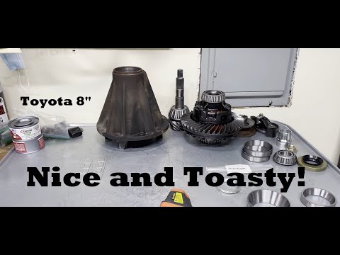 Toyota 4Runner Tacoma 8" V6 2wd 4wd differential rebuild and assembly - Part 5