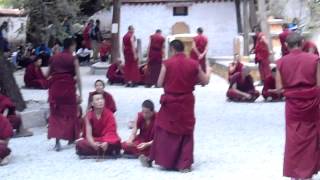 preview picture of video 'Debating Monks, Sera Monastery, Lhasa, Tibet'