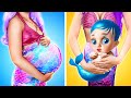 WOW 🤯 Rich Pregnant Mermaid! Crazy Pregnancy Moments and Cool Hacks