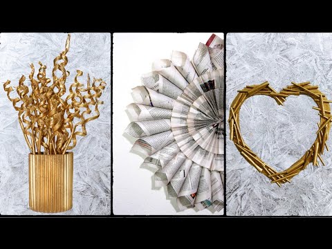 3 amazing Newspaper craft ideas