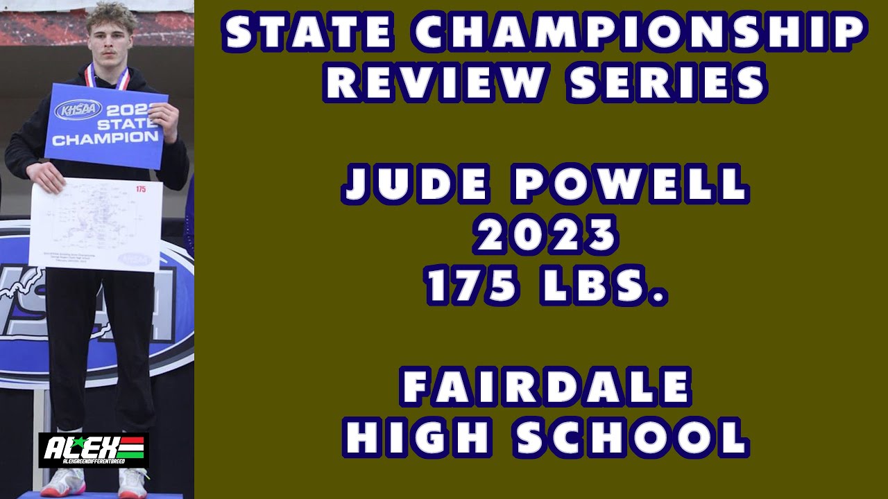State Wrestling Championship match review w/ Jude Powell (Fairdale HS; 2023 175 lbs.)