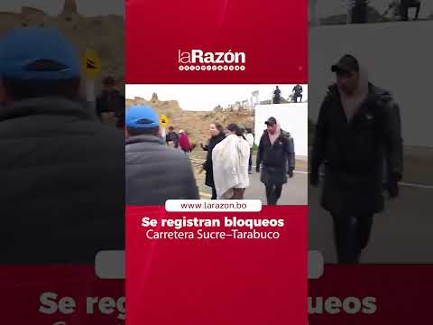Carretera Sucre–Tarabuco paralizada por bloqueo