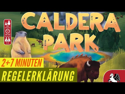 Caldera Park Regeln Anleitung - Brettspiel Legespiel Erklärung