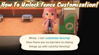 How To Unlock Fence Customization - EASY | Animal Crossing: New Horizons 2.0 | KawaiiBeth