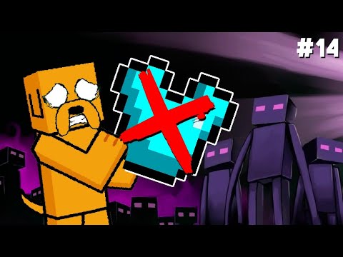 LET'S GO UNARMORED END in Minecraft HARDCORE!  ☠ PERMADEATH #14