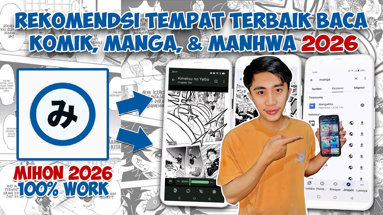 REKOMENDASI APLIKASI BACA MANGA, MANHWA DAN KOMIK TERBARU 2026‼️UPDATE APLIKASI MIHON 2026