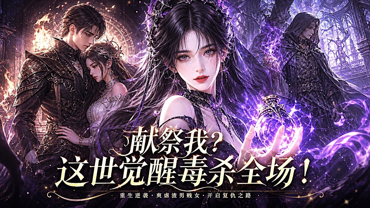【漫剧全集】這部重生漫劇後勁太大了！前世把心捧給渣男換來烈焰獻祭？今生棄牧選法覺醒女巫，毒殺精英團滅仇敵，爽到頭皮發麻！太帶感！