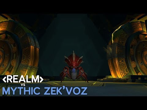 REALM vs Mythic Zek'voz in Uldir (frost mage + ret paladin + resto shaman pov)