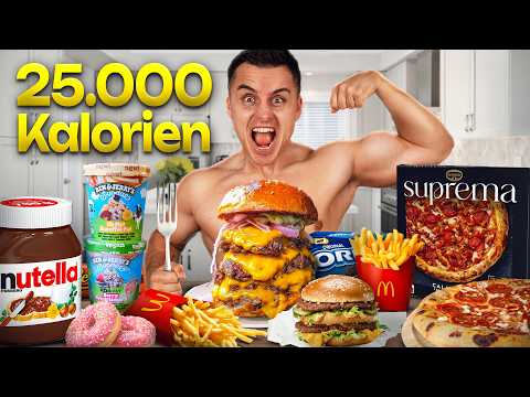 25.000 KALORIEN IN 24 STUNDEN CHALLENGE 🍔🍕