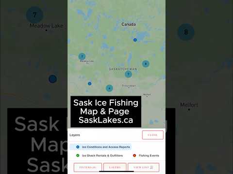 Sask Ice Fishing Map &amp; Page