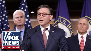 Speaker Johnson addresses Capitol Hill as shutdown standoff deepens