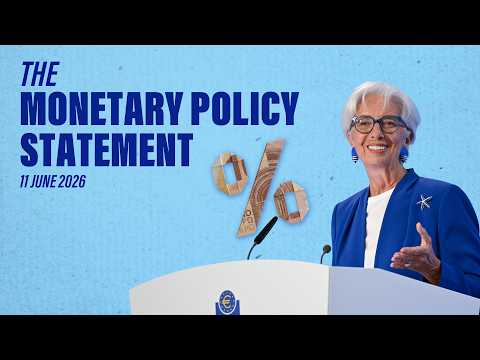 Video Thumbnail: President Lagarde presents the latest monetary policy decisions – 11 June 2026