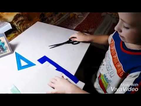 Проект 'Стол и скамья' из картона технология 2 класс.