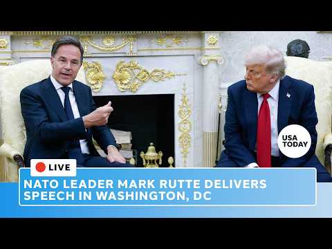 Live: As Trump considers NATO withdrawal, Mark Rutte delivers speech in Washington DC