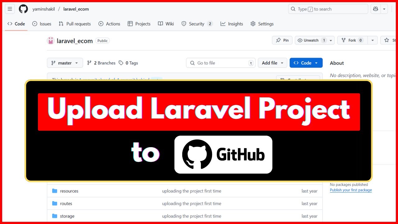 🚀 Learn How to Upload a Laravel Project to GitHub | Step-by-Step Guide 🔥