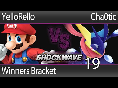 SW19 Smash 4 - YellowRello (Mario, Yoshi) vs Cha0tic (Greninja) - Winners Bracket