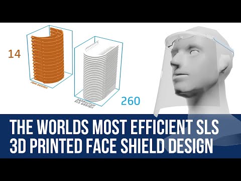 3DPRINTUK develops the worlds most efficient SLS 3D printed face shield