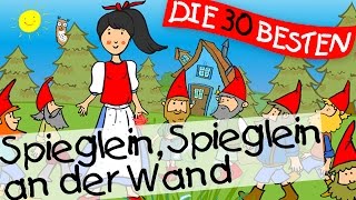 Video thumbnail of "Spieglein Spieglein an der Wand (Schneewittchen) - Märchenlieder zum Mitsingen || Kinderlieder"