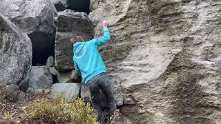 Video thumbnail of Barrack, 7A+. Modřín