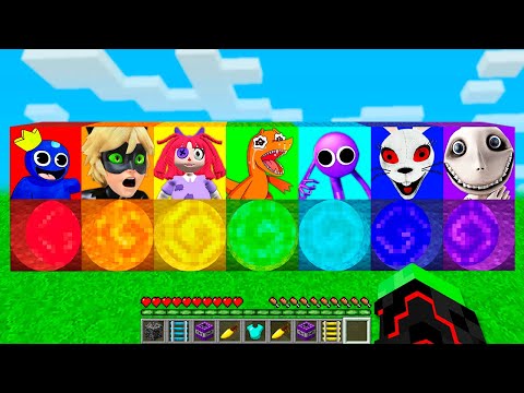Survive Rainbow Portals in Zombie Craft