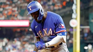 Adolis Garcia Absolutely PIMPS an RBI Single in the ALCS