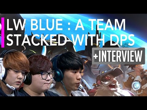 Overwatch Pro Gameplay - A Team Stacked with DPS [LW BLUE vs CONBOX Spirit] OGN APEX S3