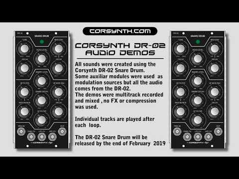Corsynth DR 02 Snare Drum audio demos