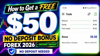 How to Get a FREE $50 No Deposit Bonus Forex in 2026 | no deposit needed 
