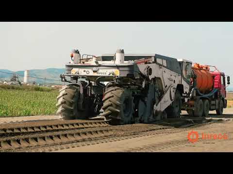 INRECO Remix - balast/agregat natural stabilizat "in situ" -  Autostrada A3 Chetani-Campia Turzii