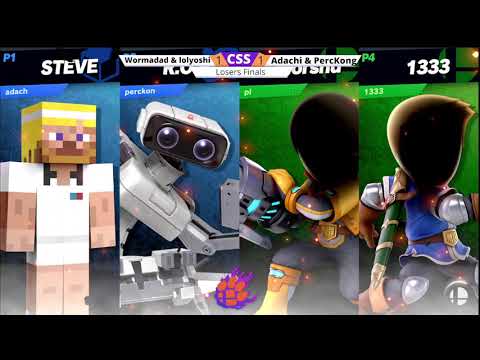 CSS 27 Doubles - LF - Adachi & PercKong (Steve/ROB) vs. lolyoshi & Womradad (Miis/DDD) - SSBU