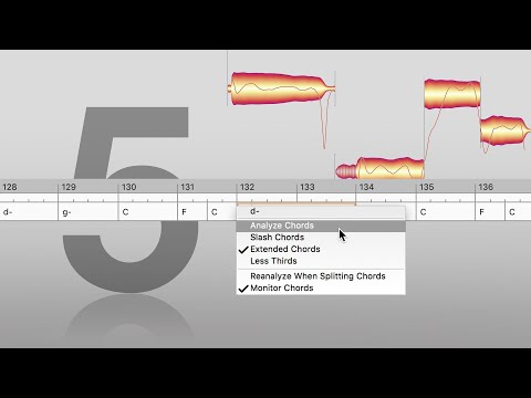 Melodyne 5: Working with chords