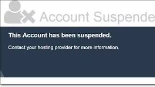 Suspended website & host, solved (2023)