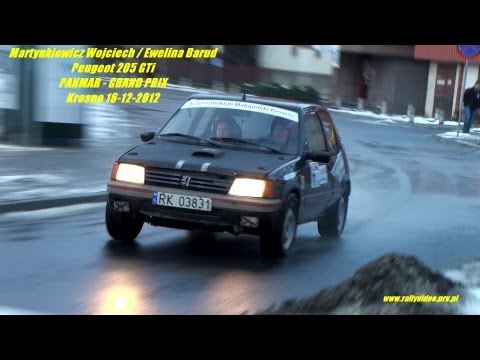Martynkiewicz Wojciech / Ewelinka Barud - Peugeot 205 GTi - PANMAR GRAND PRIX Krosno 16-12-2012