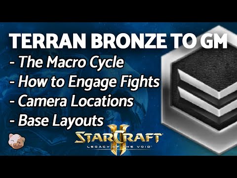 StarCraft 2: TERRAN Macro Cycle, How to Fight, Base Layouts | PART 2 Bronze to GM Series (B2GM)