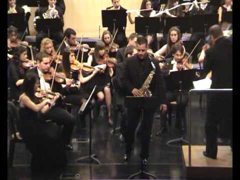 Ballade H. Tomasi saxophone alto et orchestre. Javier Carmona Pérez, carmonasax